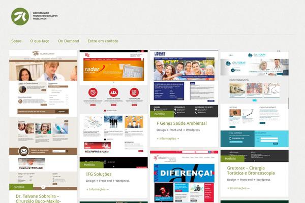 Gridly theme site design template sample