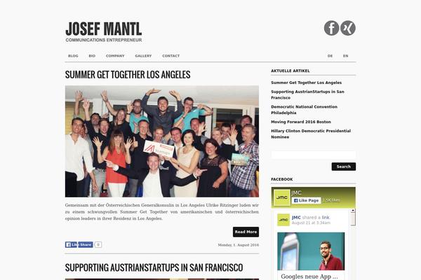 josefmantl.com site used Structure Theme