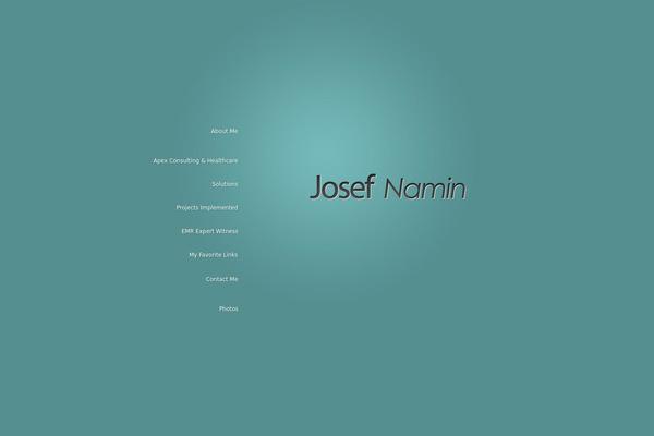 josefnamin.com site used Businesscard