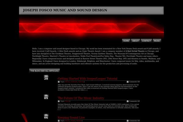 josephfosco.com site used Soundwaves