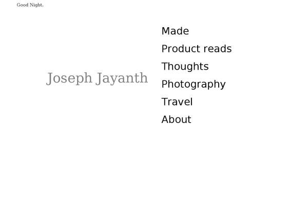 josephjayanth.com site used My-own