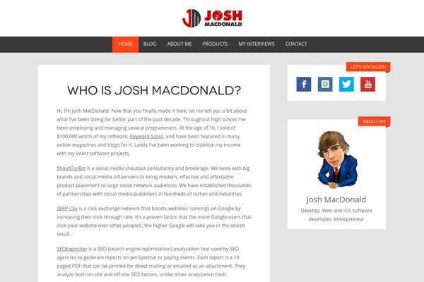 joshmacdonald.net site used Minblog