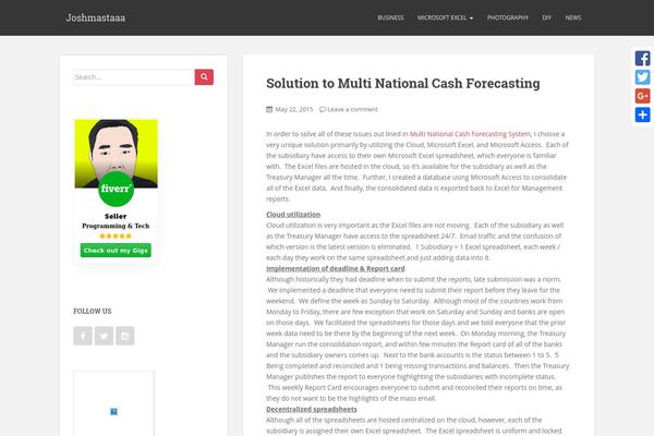 WordPress website example screenshot