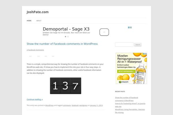 Site using Digg Digg plugin