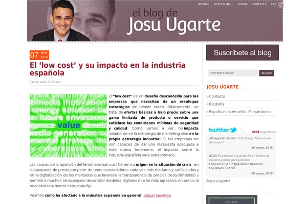 josuugarte.com site used Wp-edans