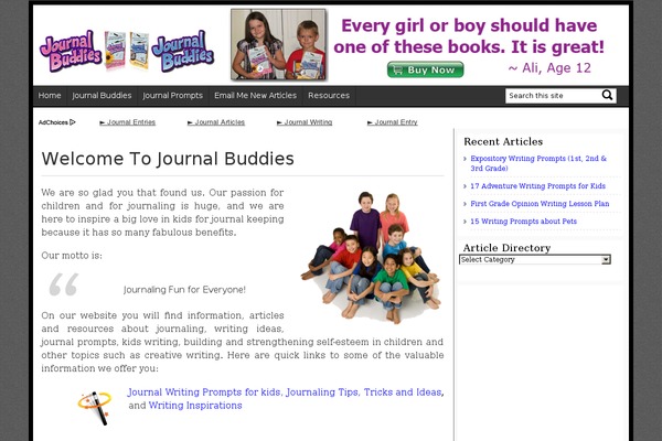 journalbuddies.com site used Generatepress-child-theme