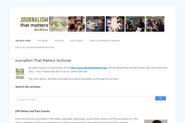 journalismthatmatters.org site used Forefront