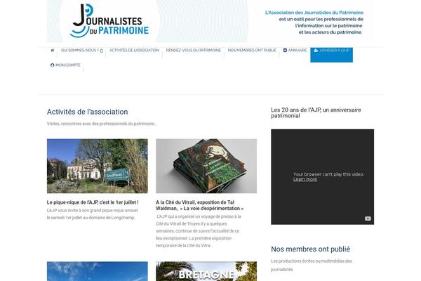journalistes-patrimoine.org site used Aardvark