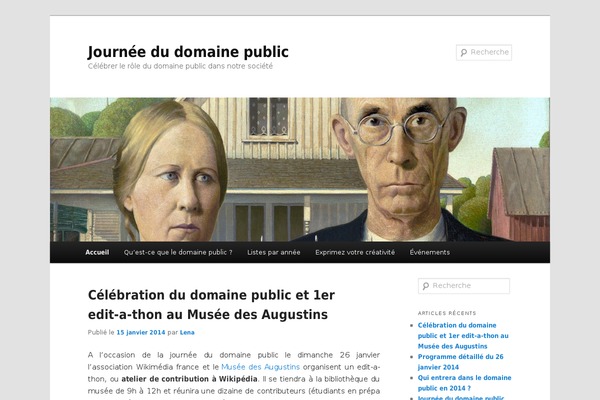 WordPress website example screenshot