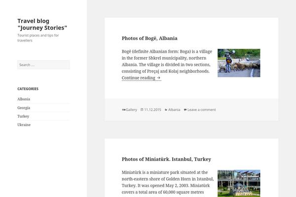 Twenty Fifteen theme site design template sample