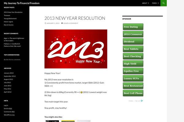 Twenty Fourteen theme site design template sample