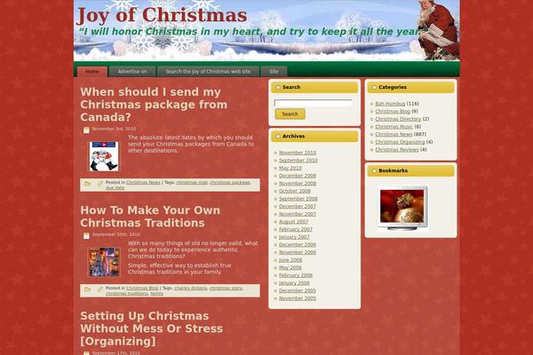 joy-of-christmas.com site used Kerst
