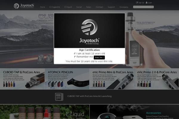 joyetech.com site used Joyetech