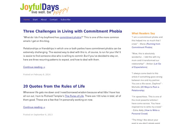 WordPress website example screenshot