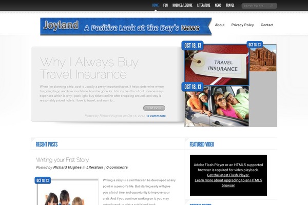 joyland.ca site used DelicateNews