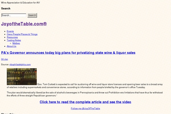 WordPress website example screenshot