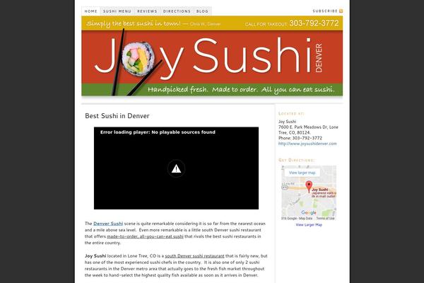 joysushidenver.com site used Thesis 1.8