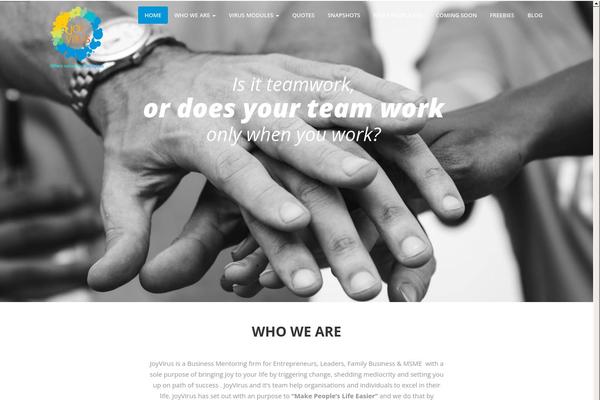 Gather theme site design template sample