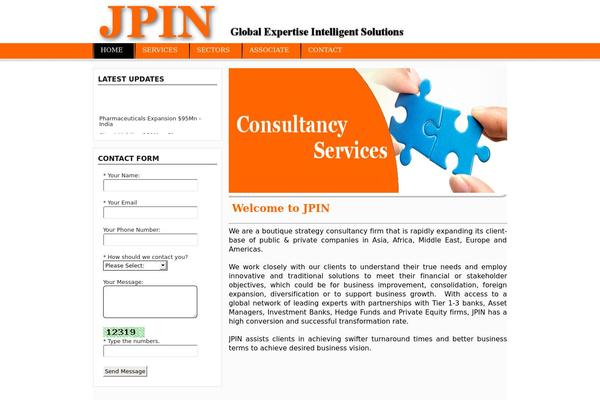 jpin.co site used Typeface