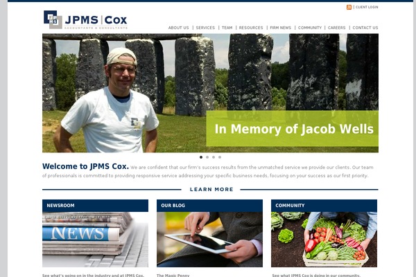 WordPress website example screenshot
