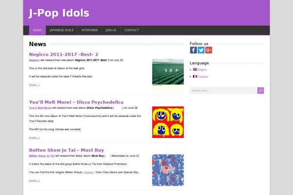 jpop-idols.com site used HappenStance