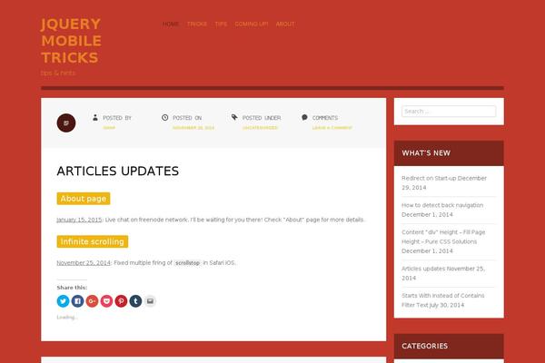 WordPress website example screenshot