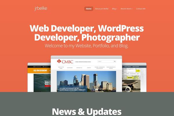 WordPress website example screenshot
