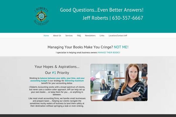 WordPress website example screenshot