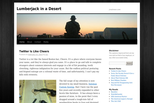 WordPress website example screenshot