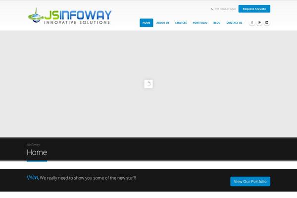 Porto theme site design template sample