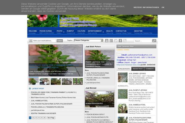 Thesis 1.8 theme site design template sample