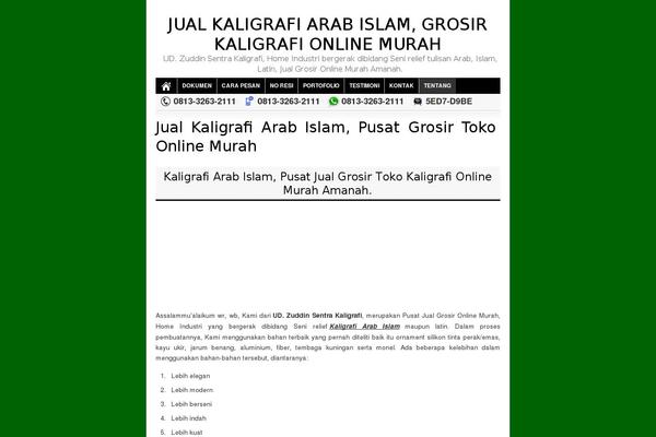 jualkaligrafi.com site used Kaligrafi
