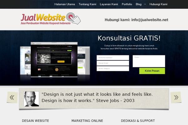 jualwebsite.net site used Webdesigncompany