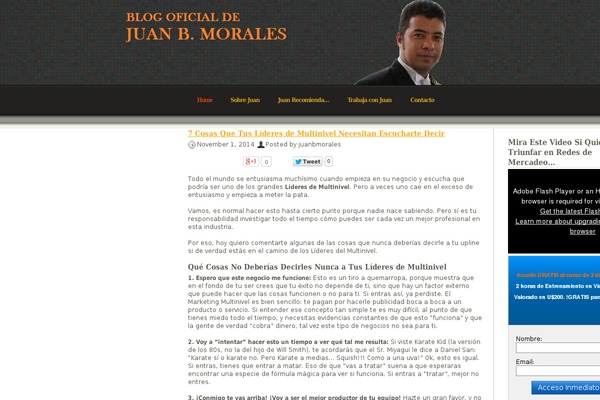 juanbmorales.com site used Gray and gold