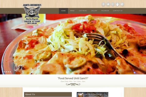 Fine-food theme site design template sample