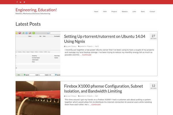 WordPress website example screenshot