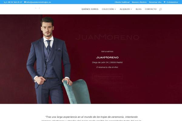 juanmorenotrajes.es site used Divi-hijo