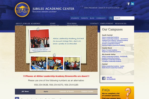 jubileeacademiccenter.com site used Jubilee