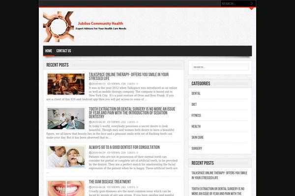 jubileecommunityhealth.org site used Gameleon_theme