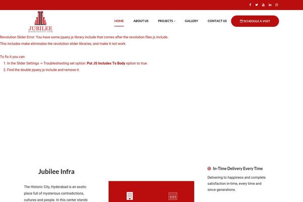 jubileeinfra.com site used Jublee