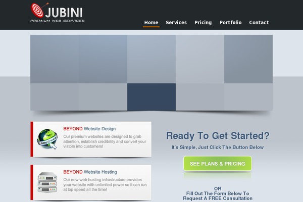 Jubini theme site design template sample