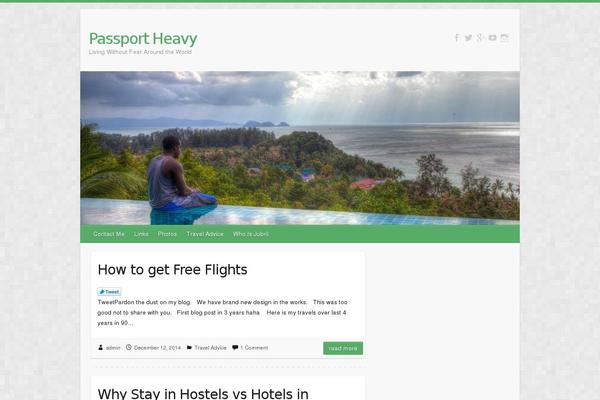 Travelify theme site design template sample