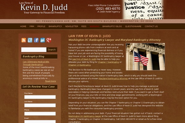 juddlawfirm.com site used Judd-wpmain-dev