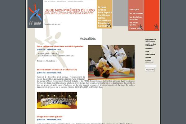 judomidipyrenees.com site used Judo-mp