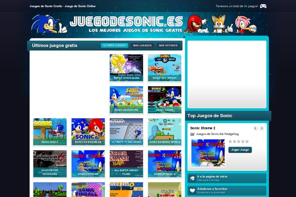 juegodesonic.es site used Megaspace