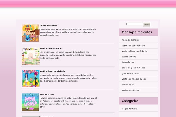 juegos-de-bebes.org site used Bluemania