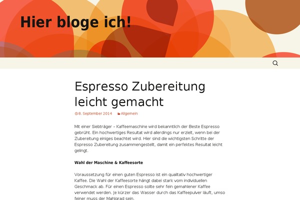 Twenty Thirteen theme site design template sample