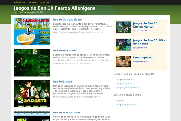 juegosdeben10fuerzaalienigena.mx site used Estandardevideos