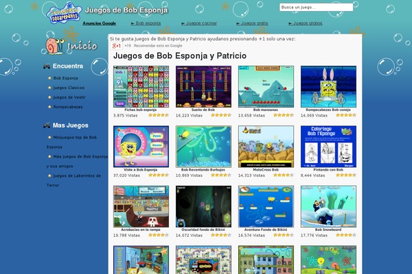 juegosdebobesponjaypatricio.com site used Juegosall
