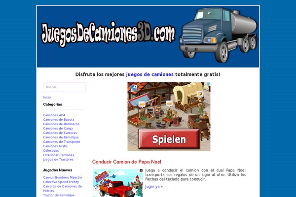 juegosdecamiones3d.com site used Camiones